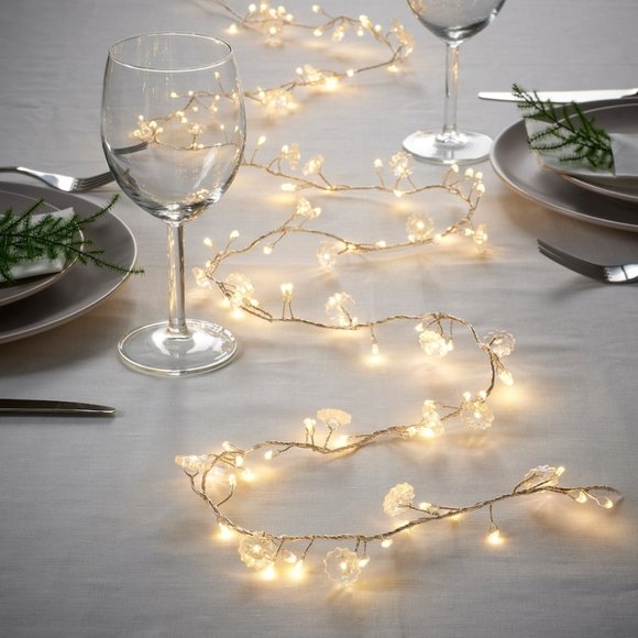 IKEA STRÅLA LED Light Chain Flowers With 140 Lights 605.028.38 - Picture 2 of 5
